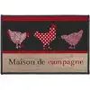Image de Tapis Déco Rectangle "campagne" 40x60cm Rouge