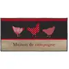 Image de Tapis Déco Rectangle "campagne" 50x120cm Rouge