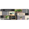 Image de Tapis De Cuisine Mousse "green Bistrot" 45x120cm Multicolore