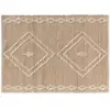 Image de Tapis Déco En Jute & Laine "floty" 120x170cm Beige