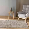 Image de Tapis Tissé Feuilles Naturel 120x170 cm