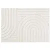 Image de Tapis rectangle 120 x 170 cm   Uni relief   Modèle Maximus   Coloris ivoire