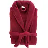 Image de Peignoir Col Châle En Coton "tendresse" Rubis