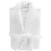 Image de Peignoir Col Châle En Coton "tendresse" Blanc