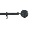 Image de Tringle déco - DOUCEUR D INTÉRIEUR - Noir - 120 à 210 cm - Embouts ronds martelés - Chic et élégant