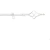 Image de Tringle extensible en kit patiné Blanc 120-210 cm