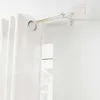 Image de Kit de tringle extensible patiné or Blanc 120-210 cm