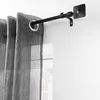 Image de Tringle extensible en kit Noir 120-210 cm