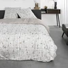 Image de Parure De Lit En Coton Réversible - Sunshine - L 220 X L 240 - Imprimé À Carreaux - Blanc