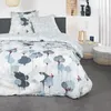 Image de Parure de lit en coton réversible - Sunshine - l 220 x L 240 - Imprimé fleur - Multicolore