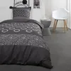 Image de Parure De Lit Coton 1 Personne - 140x200 Cm - Imprimé Gris Gael