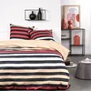 Image de Parure De Lit - Sunshine - 240x260 Cm - 2 Personnes - Coton Imprimé Rayé