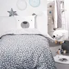 Image de Parure de lit TODAY - housse de couette 140x200 + 2 taies doreiller 63x63 - 1 personne - FUNNY2.6 - Gris