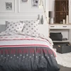Image de Parure De Lit Double En Coton Flanette Imprimé Noël 2 - Gris - 220 X 240 Cm