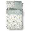 Image de Parure de lit imprimé floral coton flanelle