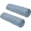 Image de Lot De 2 Draps Housses Essential - 90 X 190 Cm - 1 Personne - 100% Coton - Denim