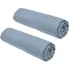 Image de Lot De 2 Draps Housses Essential - 160 X 200 Cm - 2 Personnes - 100% Coton - Denim