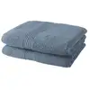 Image de Lot De 2 Serviettes De Toilette 50x90 Cm 100% Coton - Denim