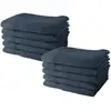 Image de Lot De 10 Serviettes De Toilette 50x90 Cm 100% Coton - Denim