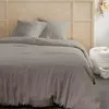 Image de Parure De Lit - - 123322 - 2 Personnes - 260x240cm - Gaze De Coton Unie - Dune
