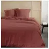 Image de Parure de lit - 123671 - 2 personnes - 260x240cm - gaze de coton unie - terracotta TOD3574641236717