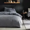 Image de Parure De Lit - Teddy - 2 Personnes - 220 X 240 Cm - Gris Uni