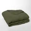Image de Plaid jacquard zébré matcha