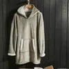Image de Sweat plaid polaire - TODAY - Manches longues et poche - 70 x 87 cm - Beige