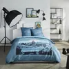 Image de Parure de lit - TODAY - JAVA - 2 personnes - 240x220 cm - Coton - Imprimé New York - Bleu