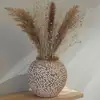 Image de Vase En Bois "mango Wood" - Beige - D 17 X H 18.8 Cm