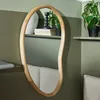 Image de Miroir mural asymétrique MATCHA - FACTORY - Beige 50x70 cm