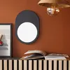 Image de Miroir mural ovale MOKA - FACTORY - Noir 23x32 cm