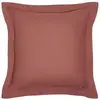 Image de Taie D'oreiller Essential - 63 X 63+5 Cm - 100% Coton Uni - Terracotta