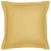 Image de Taie D'oreiller Essential - 63 X 63+5 Cm - 100% Coton Uni - Ocre