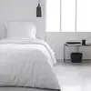 Image de Housse De Couette Essential - 140 X 200 Cm - 1 Personne - 100% Coton Uni - Craie