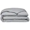Image de Housse De Couette Essential - 240 X 260 Cm - 2 Personnes - 100% Coton Uni - Acier