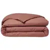 Image de Housse De Couette Essential - 240 X 260 Cm - 2 Personnes - 100% Coton Uni - Terracotta