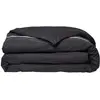 Image de Parrure De Lit Prestige - 220 X 240 Cm - 2 Personnes - 100% Percale Finition Dentelle - Fusain