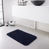 Image de Tapis De Bain Au Bord Arrondi "essential" - Bleu Marine - L 50 X L 80 Cm