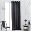 Image de Rideau A Oeillets - 140x240 - Fusain - Today Essential - 356503