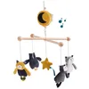 Image de Mobile musical Les Moustaches Moulin Roty - Multicolore - Pour bébé