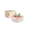 Image de Boîte à musique - MOULIN ROTY - La petite école de danse - Mélodie douce - Deux souris dansantes - Rose 12 x 12 cm