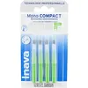 Image de Inava mono compact verte 4 brossettes interdentaires 2.2mm