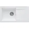 Image de Evier A Encastrer Einna, En Smc Blanc Uni - 17, 1 Bac, Dim. 78 * 43,5 Cm, Vidage Manuel
