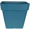 Image de Bac à fleurs carré - RIVIERA - SOLEILLA - Plastique - 49x49x45 cm - Bleu