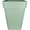 Image de Bac à fleurs carré - RIVIERA - SOLEILLA - Plastique - H53x39x39 cm - Vert argile
