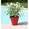 Image de Pot De Fleurs - Soleilla Rond - Ø 39,2 X 35,8 Cm - 25l - Rouge