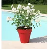 Image de Pot de fleurs - RIVIERA - Soleilla Rond - Ø 392 x 358 cm - 25L - Rouge