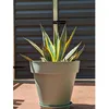 Image de Pot de fleurs rond - RIVIERA - SOLEILLA - Plastique - D49 x H45 cm - Vert argile