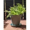 Image de Pot de fleurs rond RIVIERA SOLEILLA - Plastique 100% recycleble - D59 x H54 - Vert argile